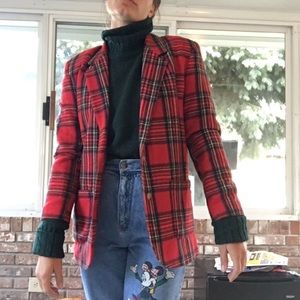 vintage wool blend blazer